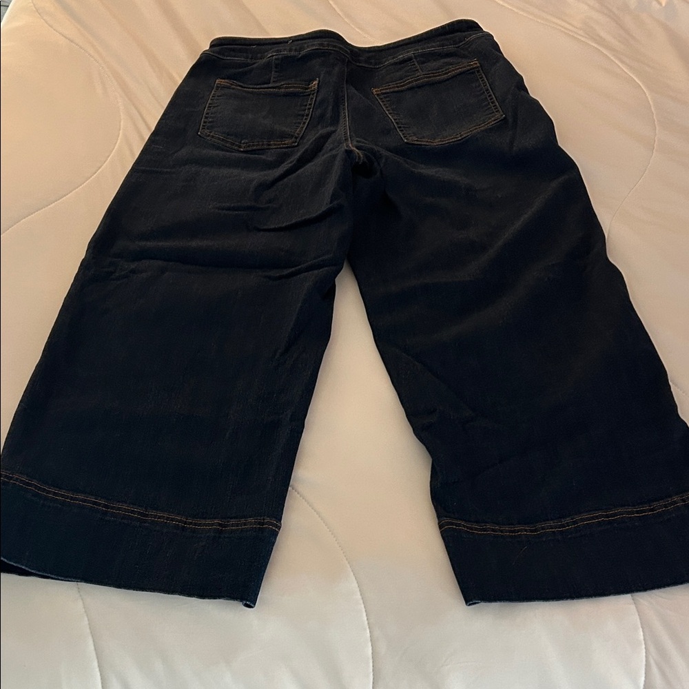 Chico's Dark Indigo Wide Leg Jeans - Picture 3 of 3
